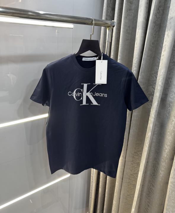 Calvin Klein Navy Blue Logo Print Premium T-Shirt