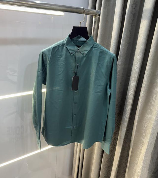 All saints English Green Embroidery Logo Classic Shirt