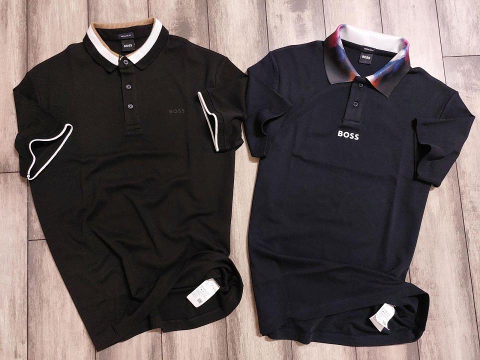 Hugo_Boss Black Premium Collar Neck Polo T-shirt F2640-BL