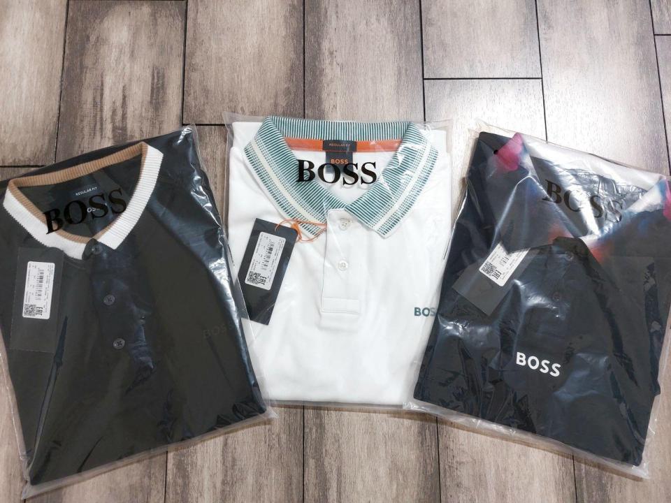 Hugo_Boss Black Premium Collar Neck Polo T-shirt F2640-BL