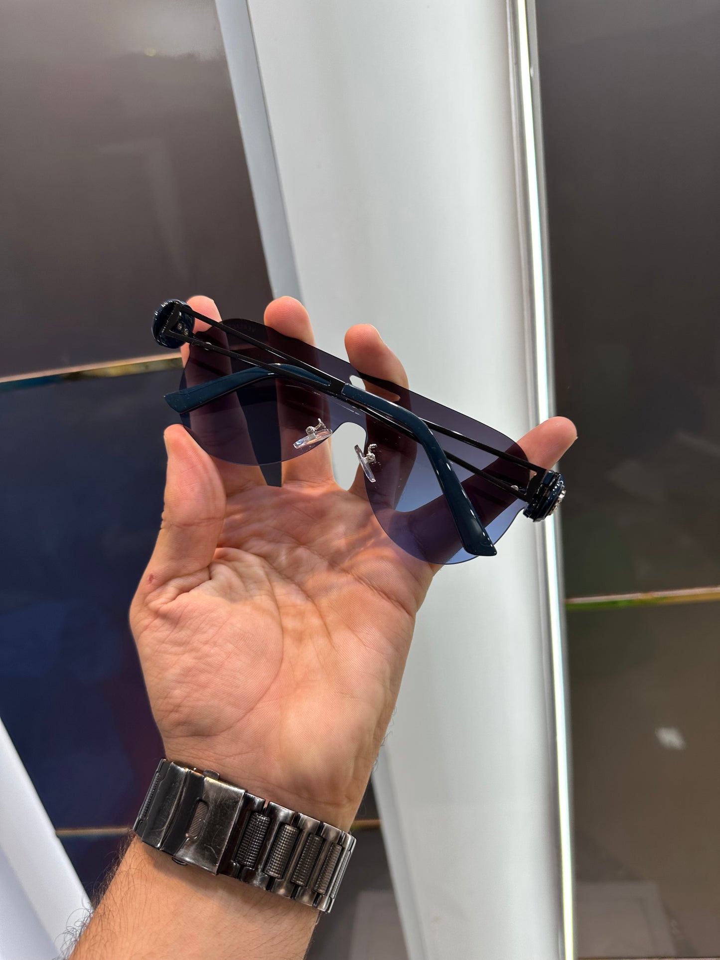 Versac e Blue Black 4118 Ultimate Luxury Shade With Original Packaging