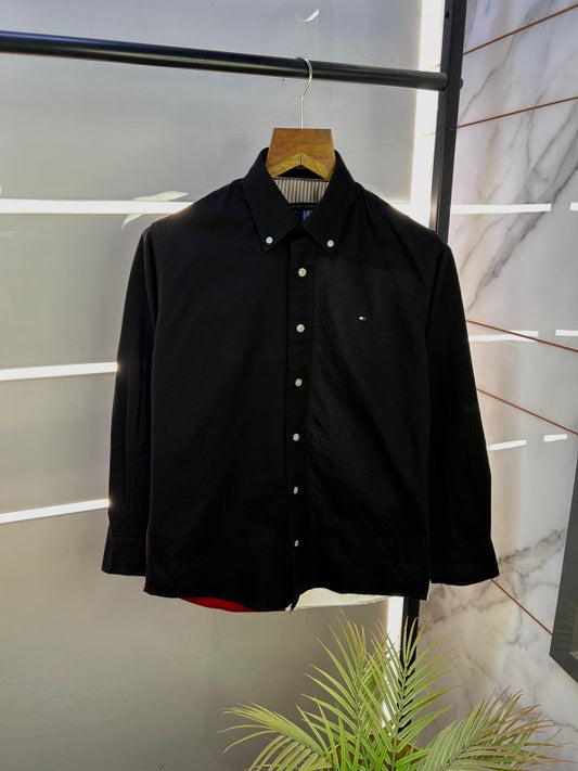Tommy_Hilfiger White Back Printed Premium Shirts F2535-WH