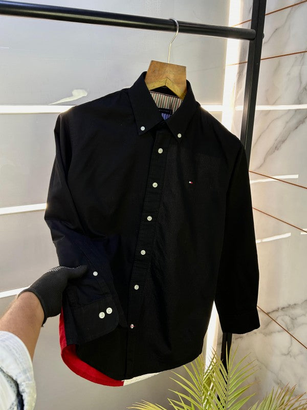 Tommy_Hilfiger White Back Printed Premium Shirts F2535-WH