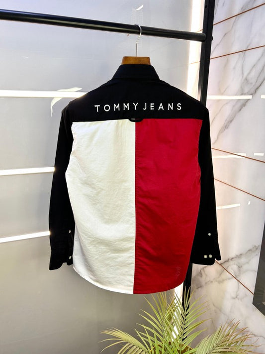Tommy_Hilfiger White Back Printed Premium Shirts F2535-WH