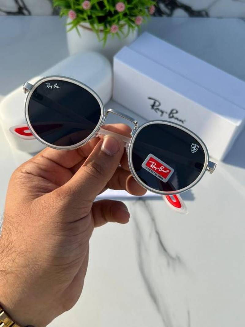 Rayban 3675 White Black Sunglasses
