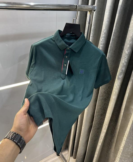 Rare Rabbit Bottle Green Premium Polo T-Shirt
