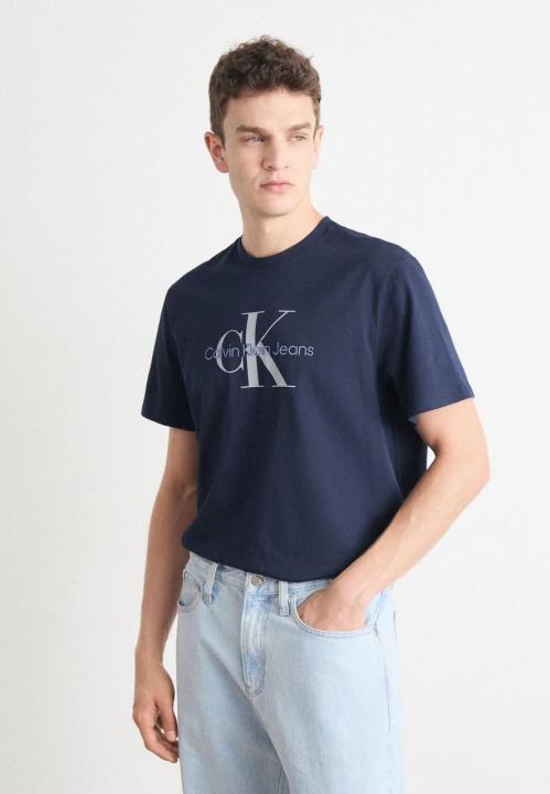 Calvin Klein Navy Blue Logo Print Premium T-Shirt
