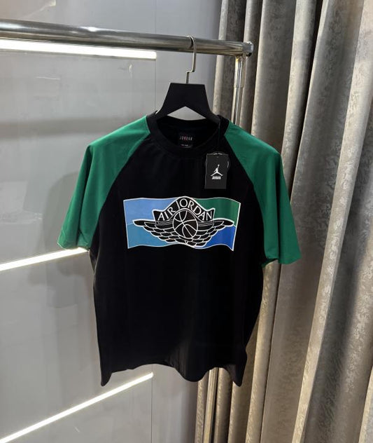 Air Jordan Black Logo Print Imported T-Shirt