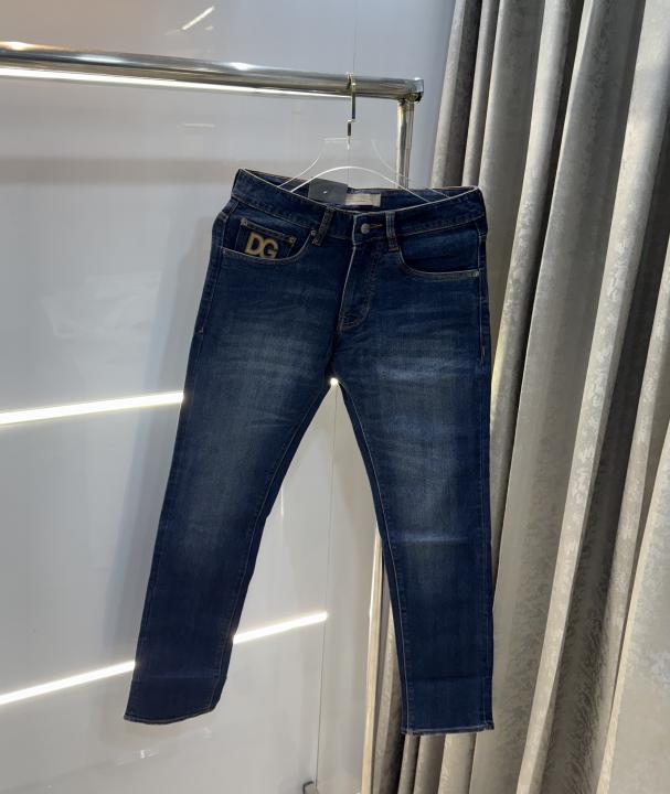 Dolce&Gabbana Dark Blue Pocket Embroidery Imported Denim