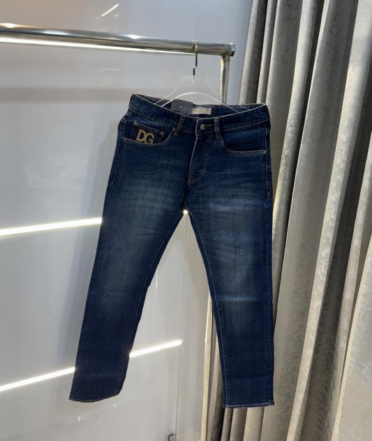 Dolce&Gabbana Dark Blue Pocket Embroidery Imported Denim