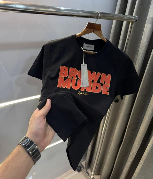 Essential Black Brown Munde Imported T-Shirt