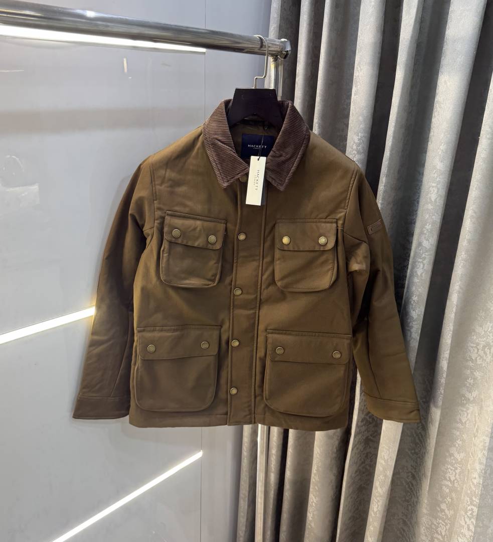 Hacket London Dark Brown Imported Premium Bomber Jacket