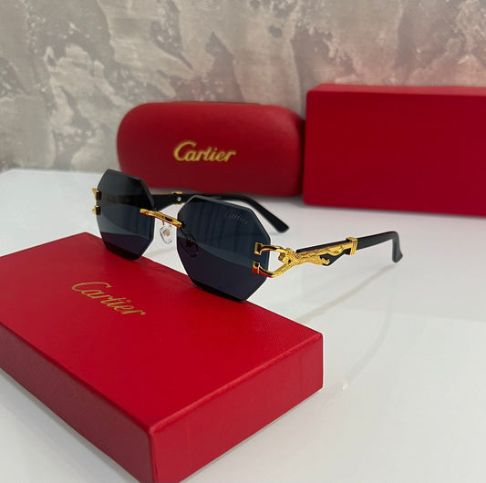 Cartier Jaguar Black Ultimate Luxury Shade With Original Packaging