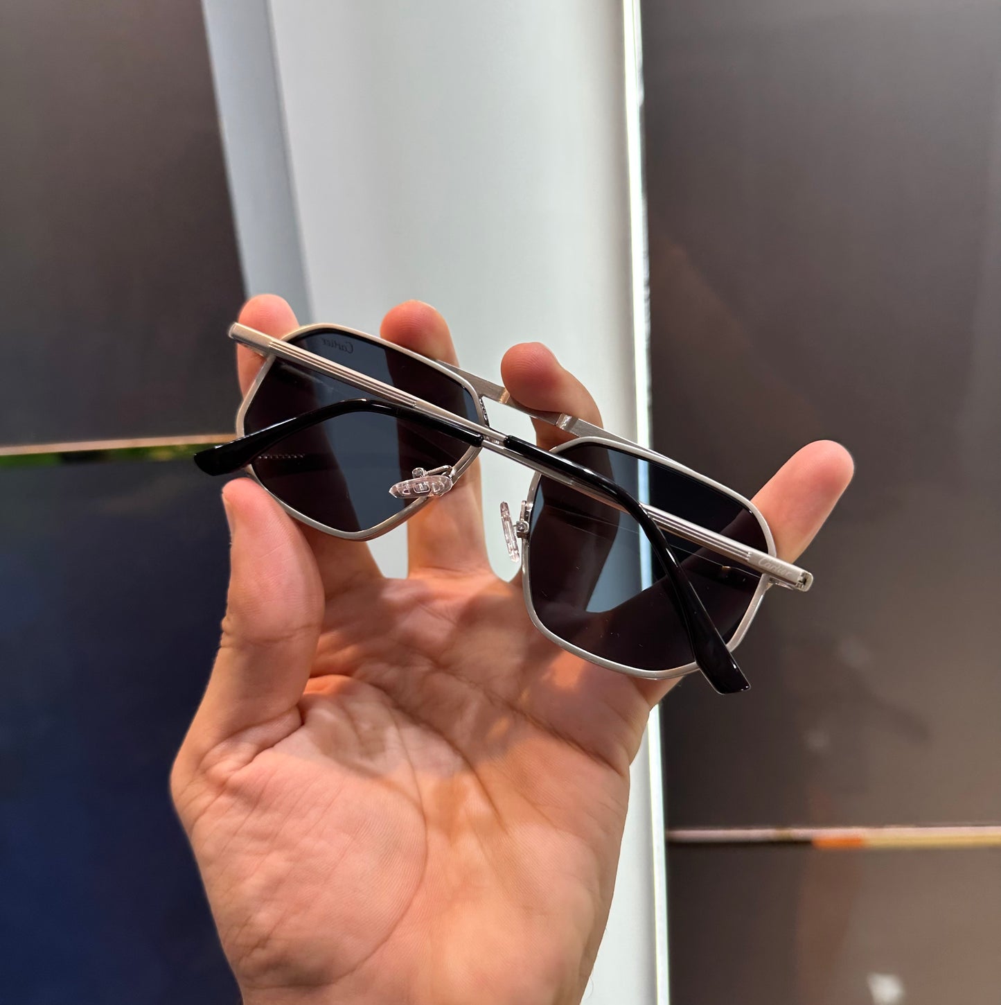 Cartie r Silver Black 3078 Ultimate Luxury Shade With Original Packaging