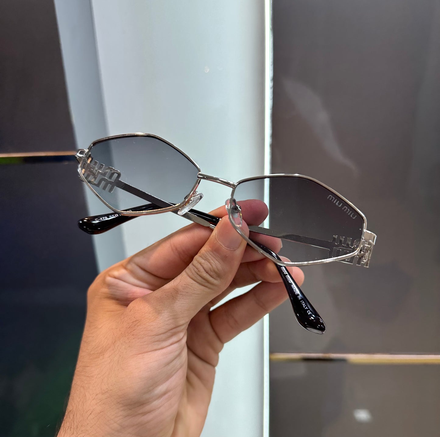 Miu Miu Grey Ultimate Luxury Shade With Original Packaging