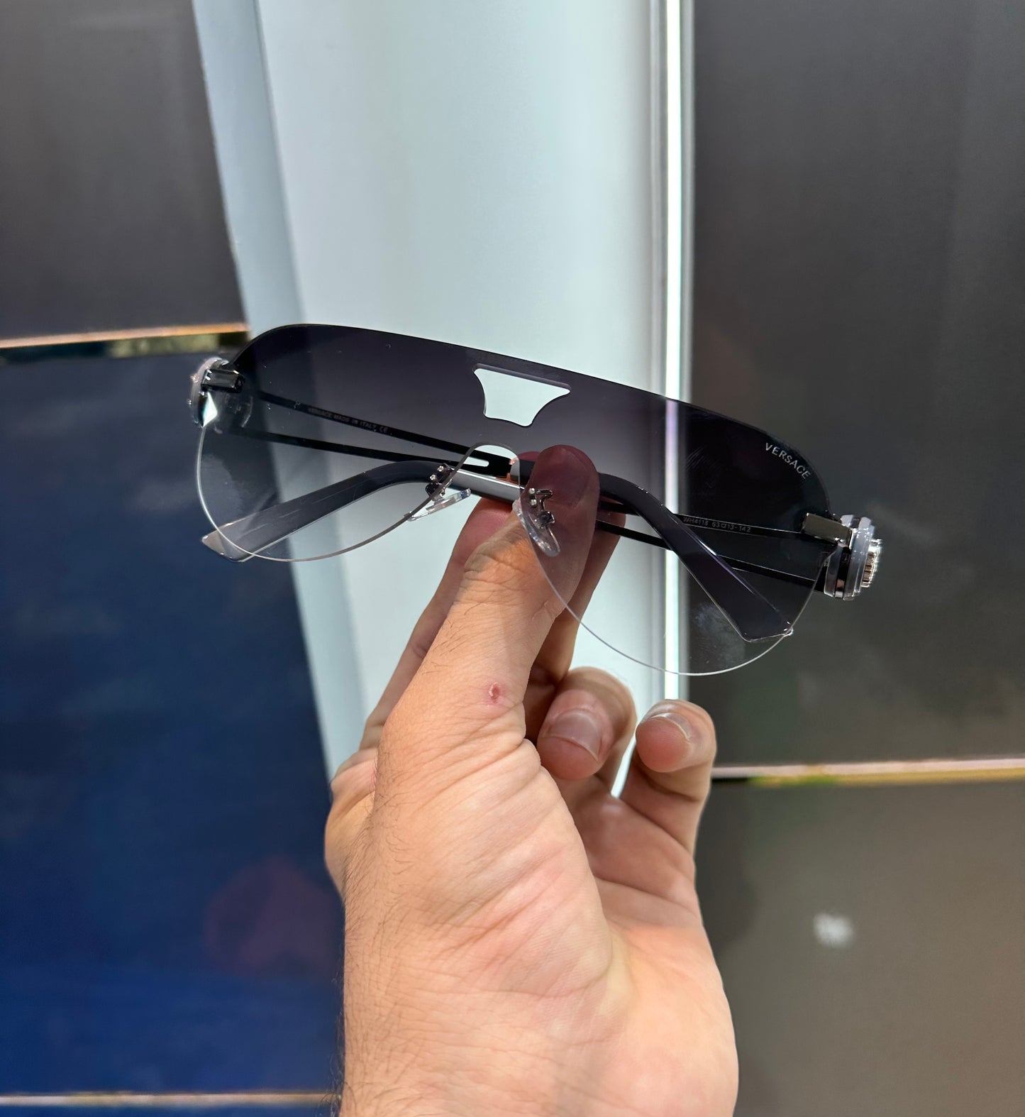 Versac e Black Shaded 4118 Ultimate Luxury Shade With Original Packaging