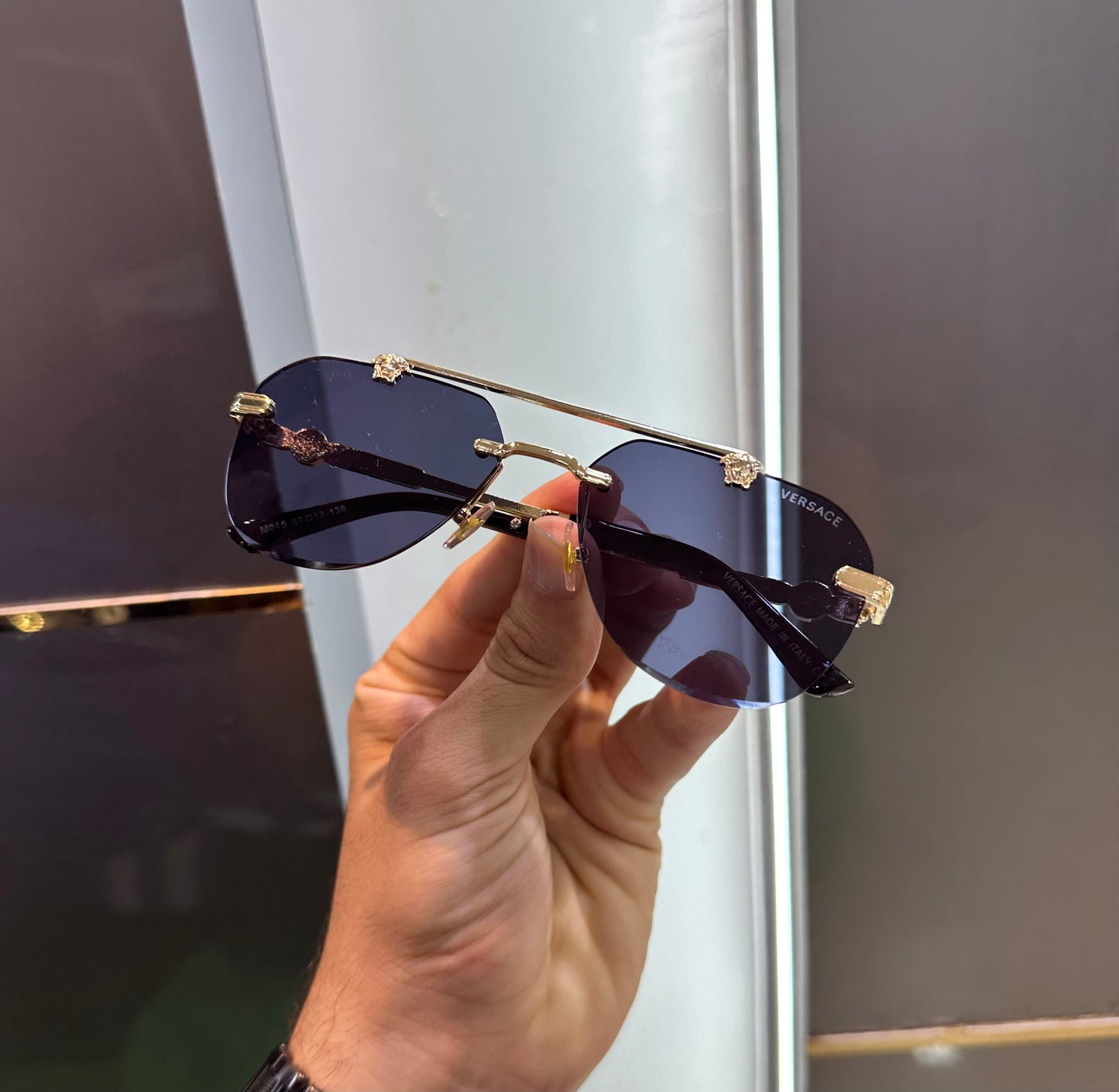 Versac e Gold Black 015 Ultimate Luxury Shade With Original Packaging