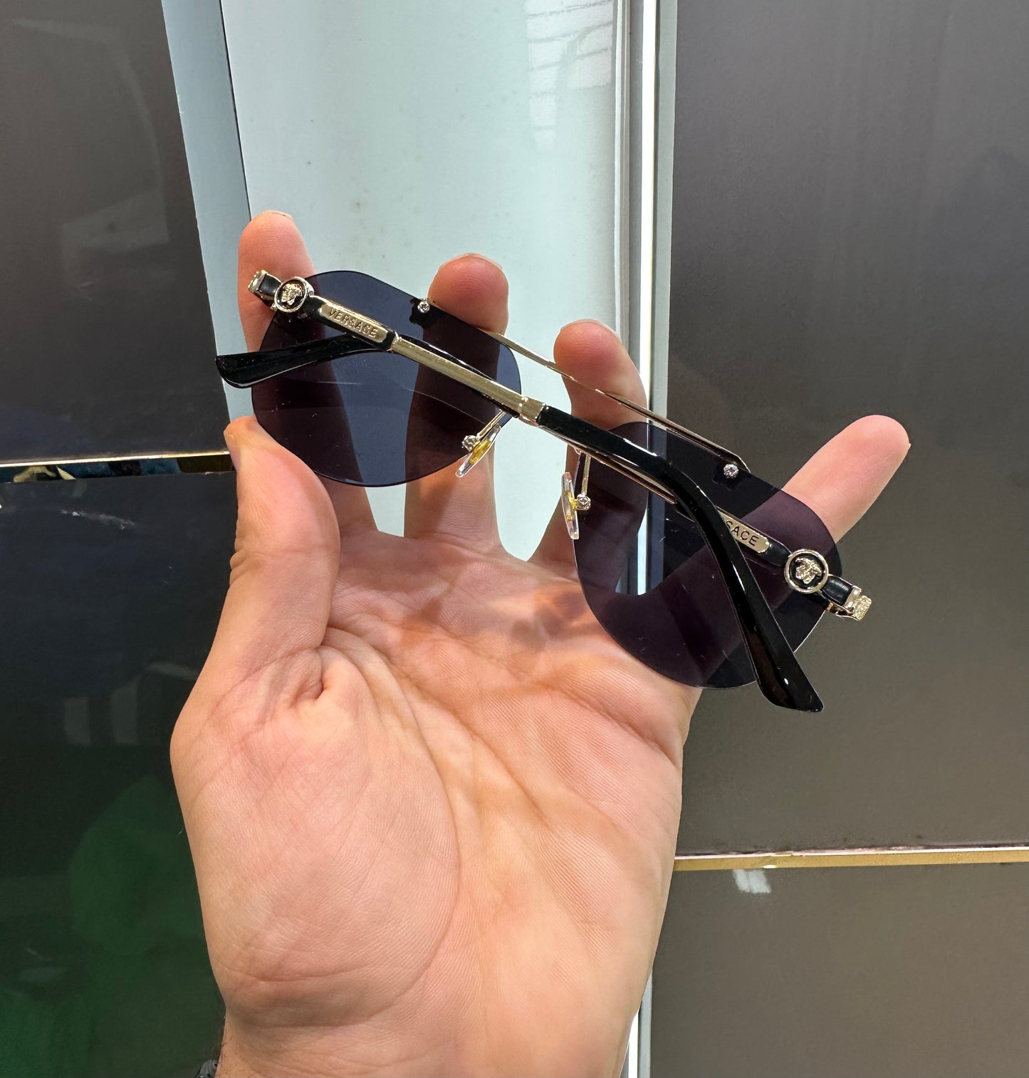 Versac e Gold Black 015 Ultimate Luxury Shade With Original Packaging