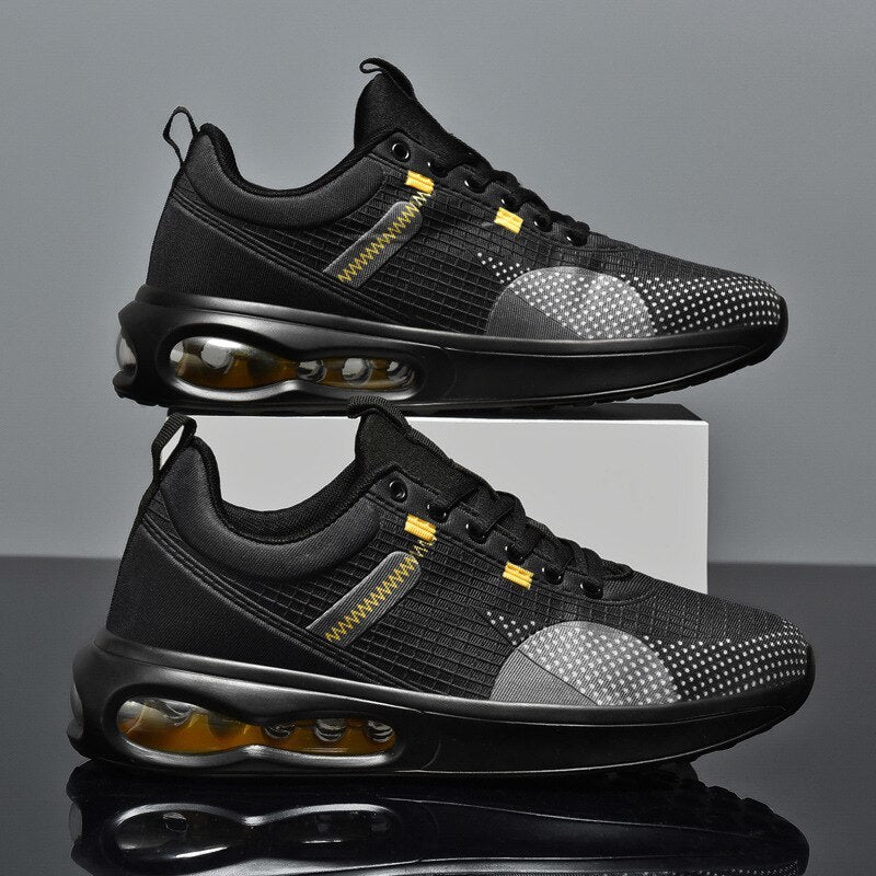 CUBICS Max Air Trainers - Black Gold