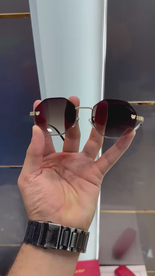 Cartier Brown 3553 Ultimate Luxury Shade With Original Packaging