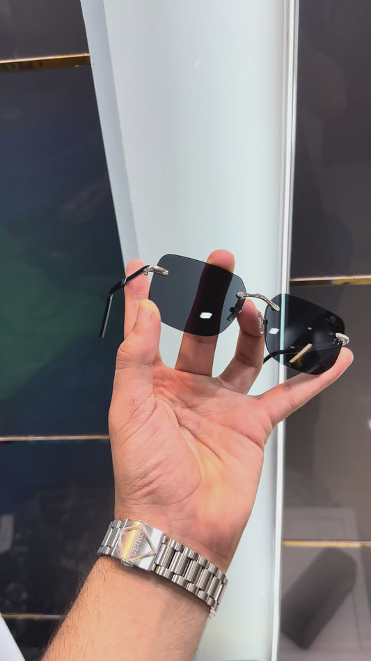 Maybac h Black Silver 8692 Ultimate Luxury Shade With Original Packaging