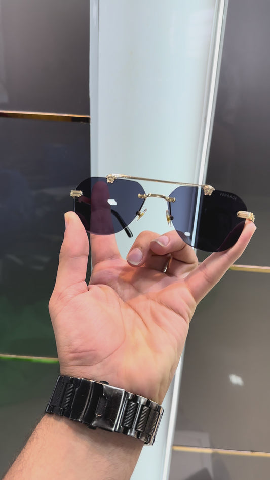 Versac e Gold Black 015 Ultimate Luxury Shade With Original Packaging