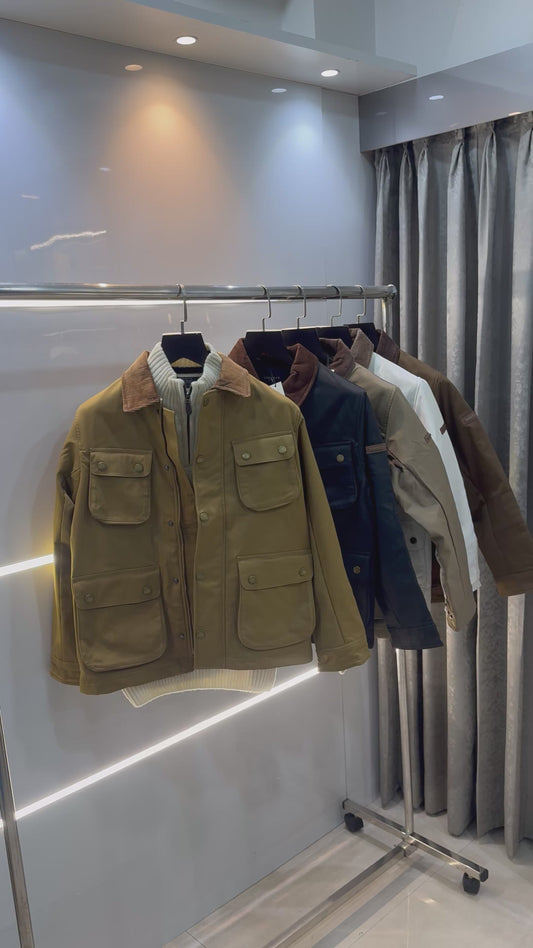 Hacket London Dark Brown Imported Premium Bomber Jacket