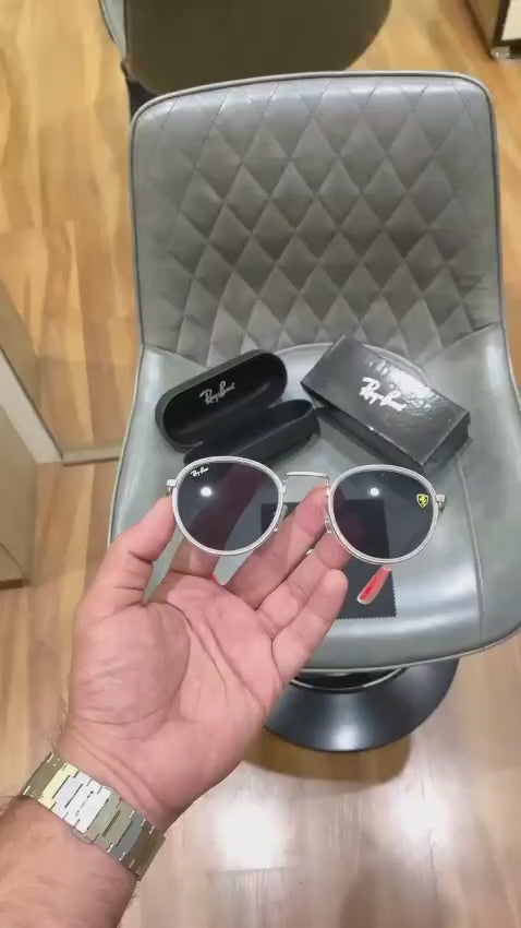 Rayban 3675 White Black Sunglasses